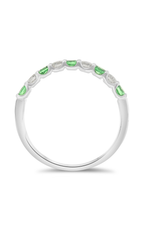 Roman and Jules Alternating Tsavorite & Diamond Band UR1908B-17