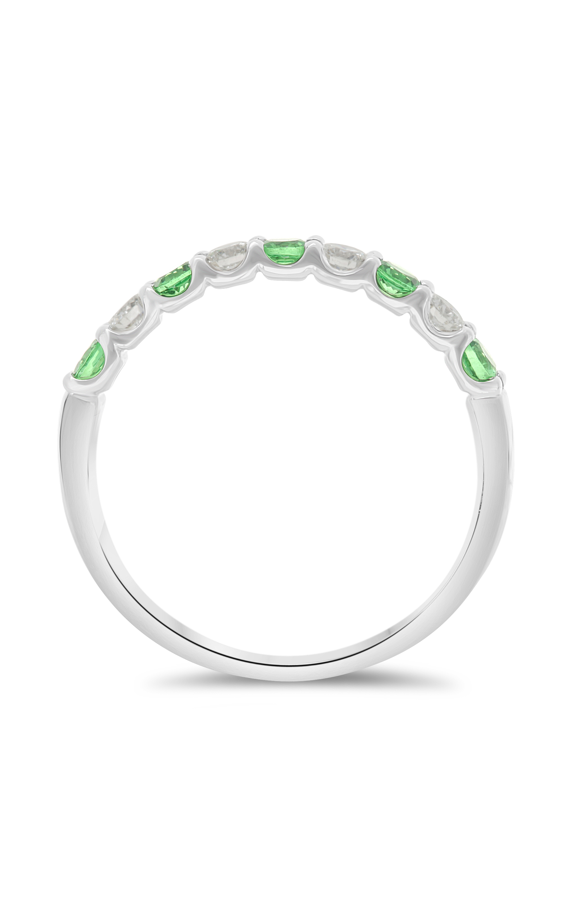 Roman and Jules Alternating Tsavorite & Diamond Band UR1908B-17