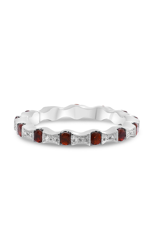 Roman and Jules White Gold Ruby & Diamond Eternity Band NR988-9