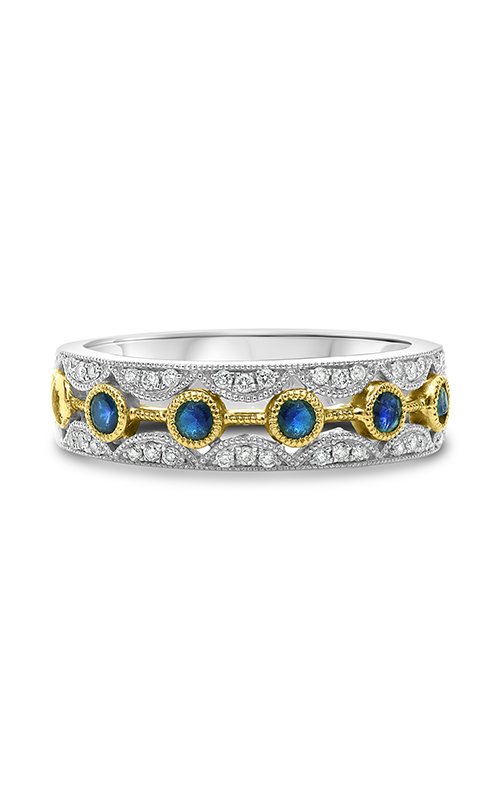 Roman and Jules Round Sapphire & Diamond Milgrain Band UR1219WYSP-BA