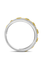 Roman and Jules Round Sapphire & Diamond Milgrain Band UR1219WYSP-BA