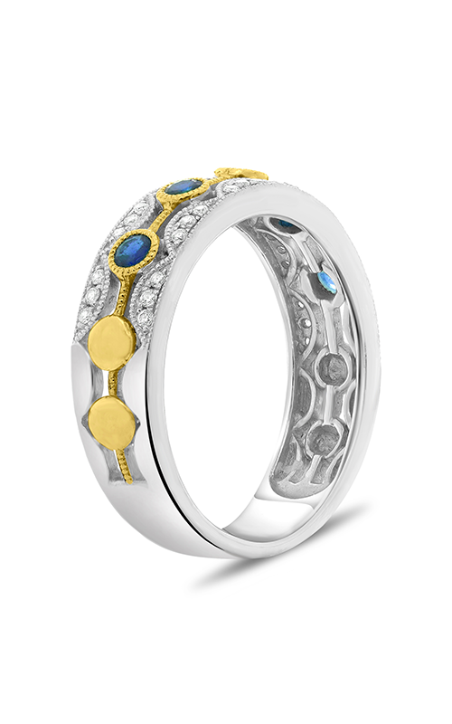 Roman and Jules Round Sapphire & Diamond Milgrain Band UR1219WYSP-BA