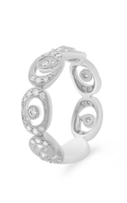 Roman and Jules Swirling Milgrain Diamond Band UR2164-3