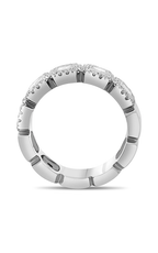 Roman and Jules White Gold Princess Cut Halo Band NR1076-1