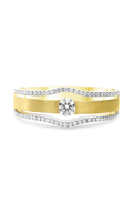 Roman and Jules Two Tone Diamond Men's Band GR2936-1