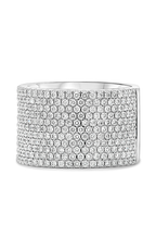 Roman and Jules White Gold Round Diamond Pave Band KR5944-1