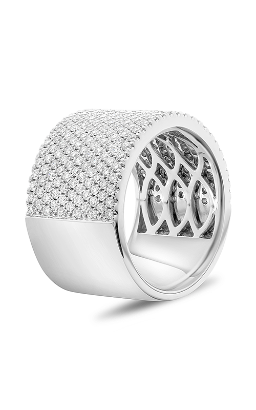 Roman and Jules White Gold Round Diamond Pave Band KR5944-1