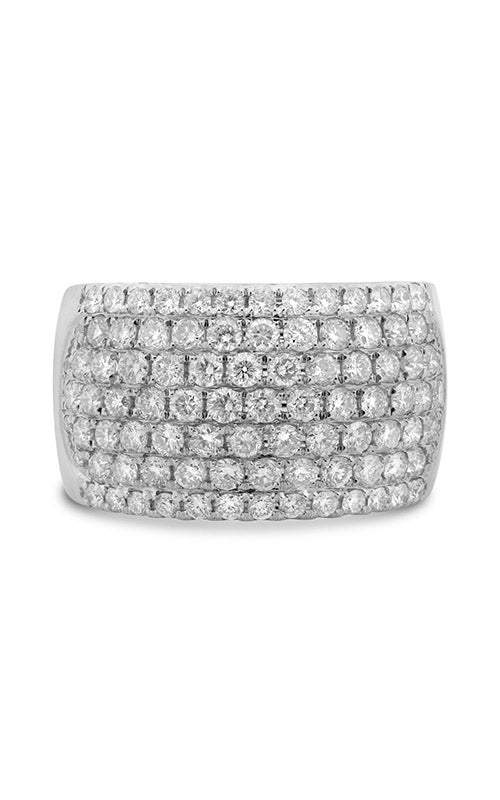 Roman and Jules White Gold Seven Row Half Pave Band NR894-14