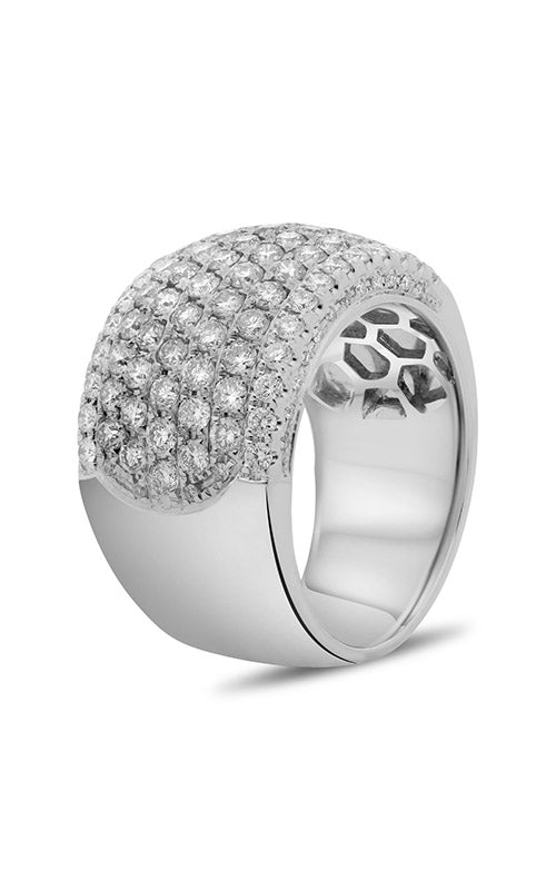 Roman and Jules White Gold Seven Row Half Pave Band NR894-14