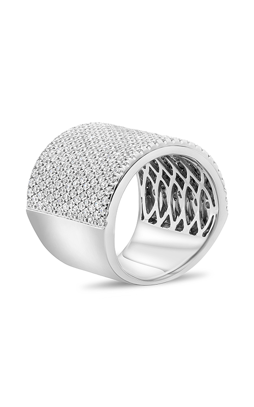 Roman and Jules White Gold Extra Wide Diamond Pave Band KR5946-1