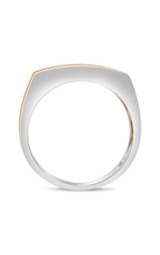 Roman and Jules White & Rose Gold Men's Diamond Band GR2933-1