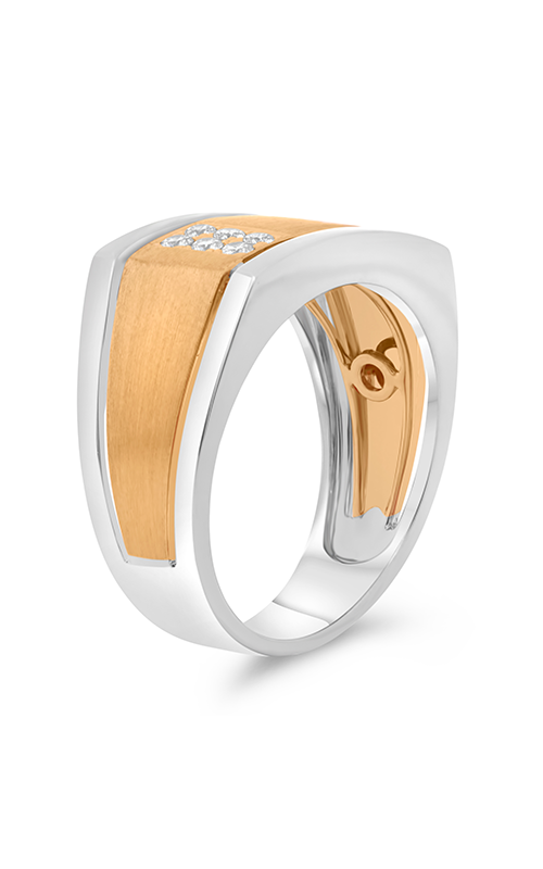 Roman and Jules White & Rose Gold Men's Diamond Band GR2933-1
