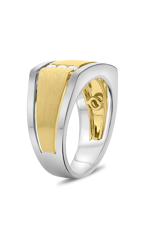 Roman and Jules White & Yellow Gold Men's Diamond Band GR2932-1