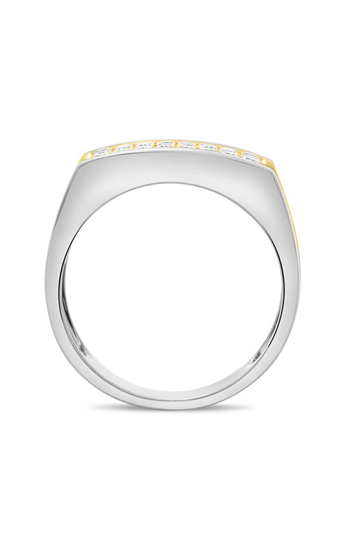 Roman and Jules White & Yellow Gold Three Row Men's Band GR2928-1