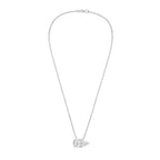 Lab Grown Pear Diamond East West Pendant