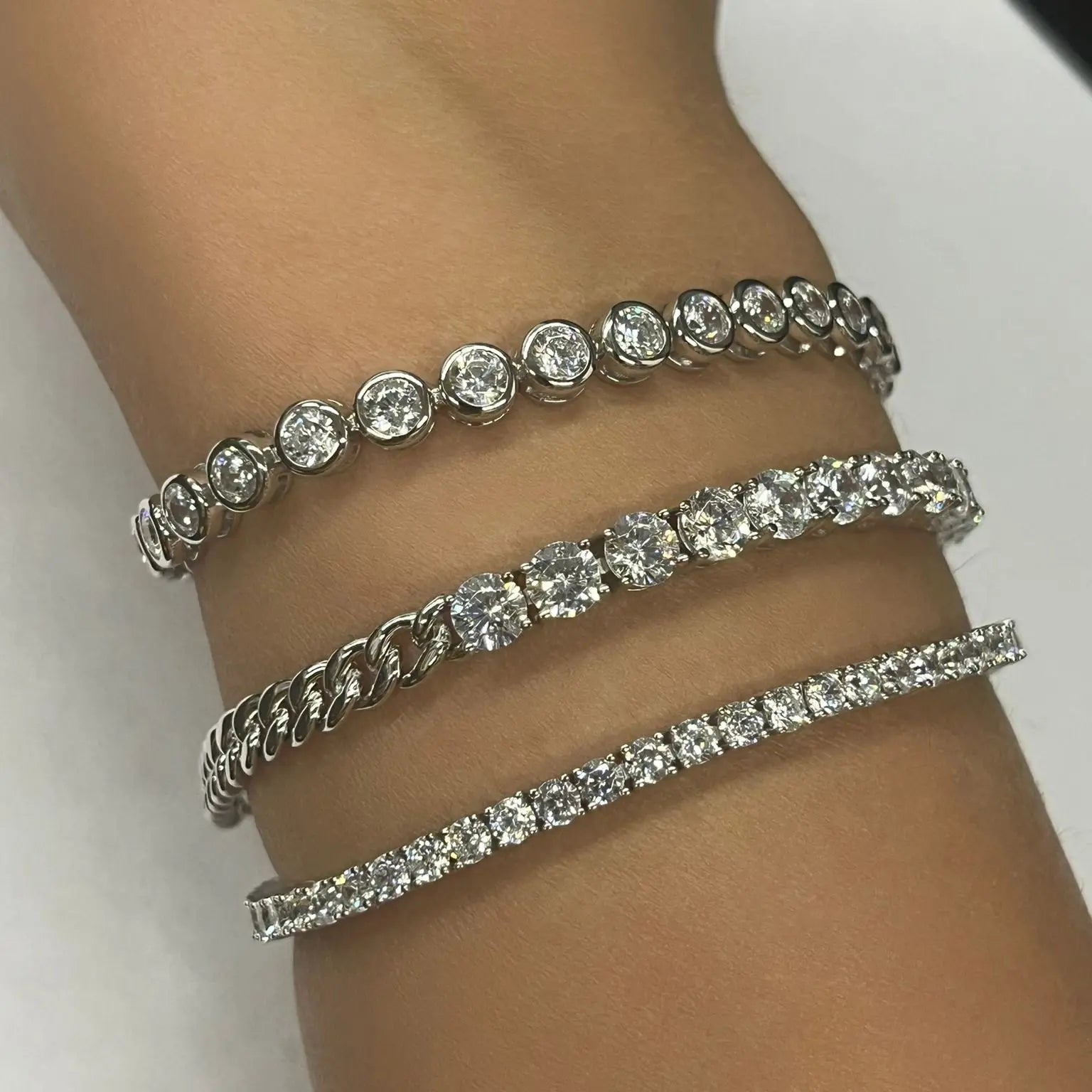 7 Carat Modern Tennis Bracelet