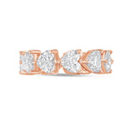 Lab-Grown Heart Diamond Eternity Band