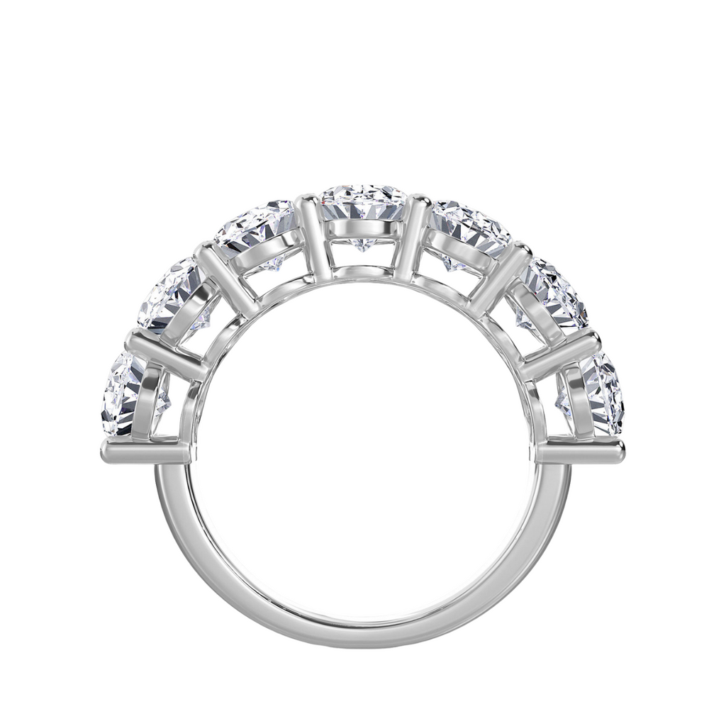 Lab Grown 7 Stone Oval Diamond Band