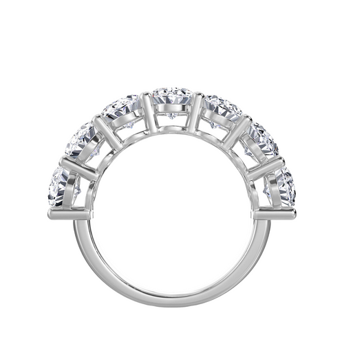 Lab Grown 7 Stone Oval Diamond Band