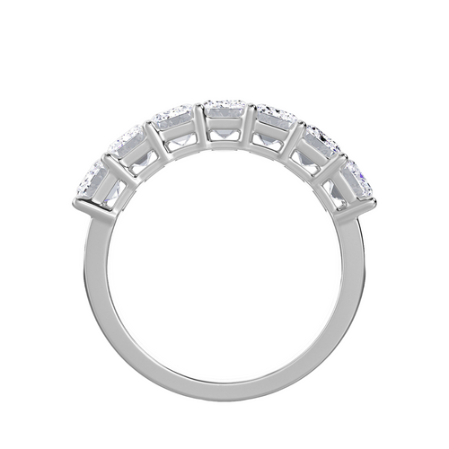 Lab Grown 7 Stone Radiant Diamond Band