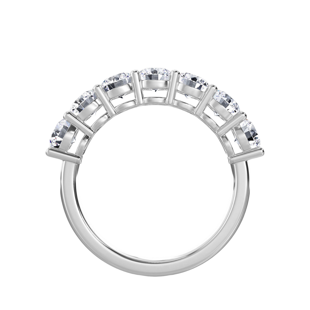 Lab Grown 7 Stone Round Diamond Band