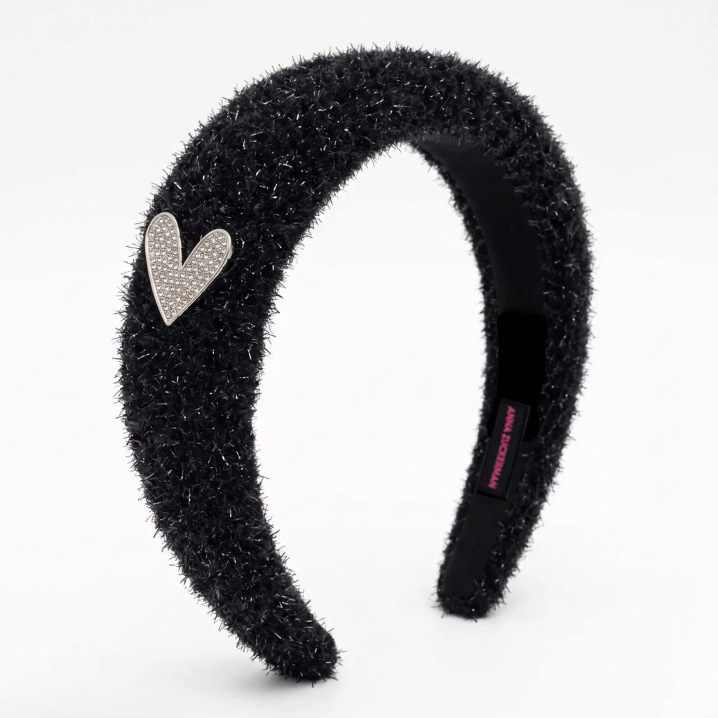 Faye Hearted Fuzzy Headband