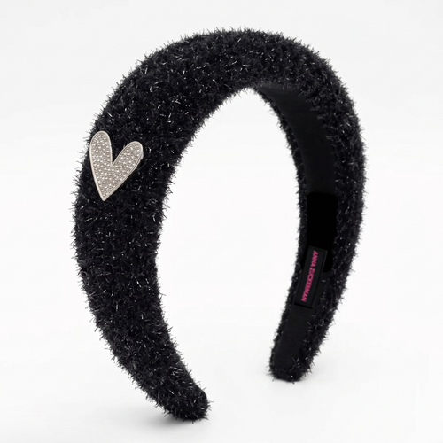 Faye Hearted Fuzzy Headband