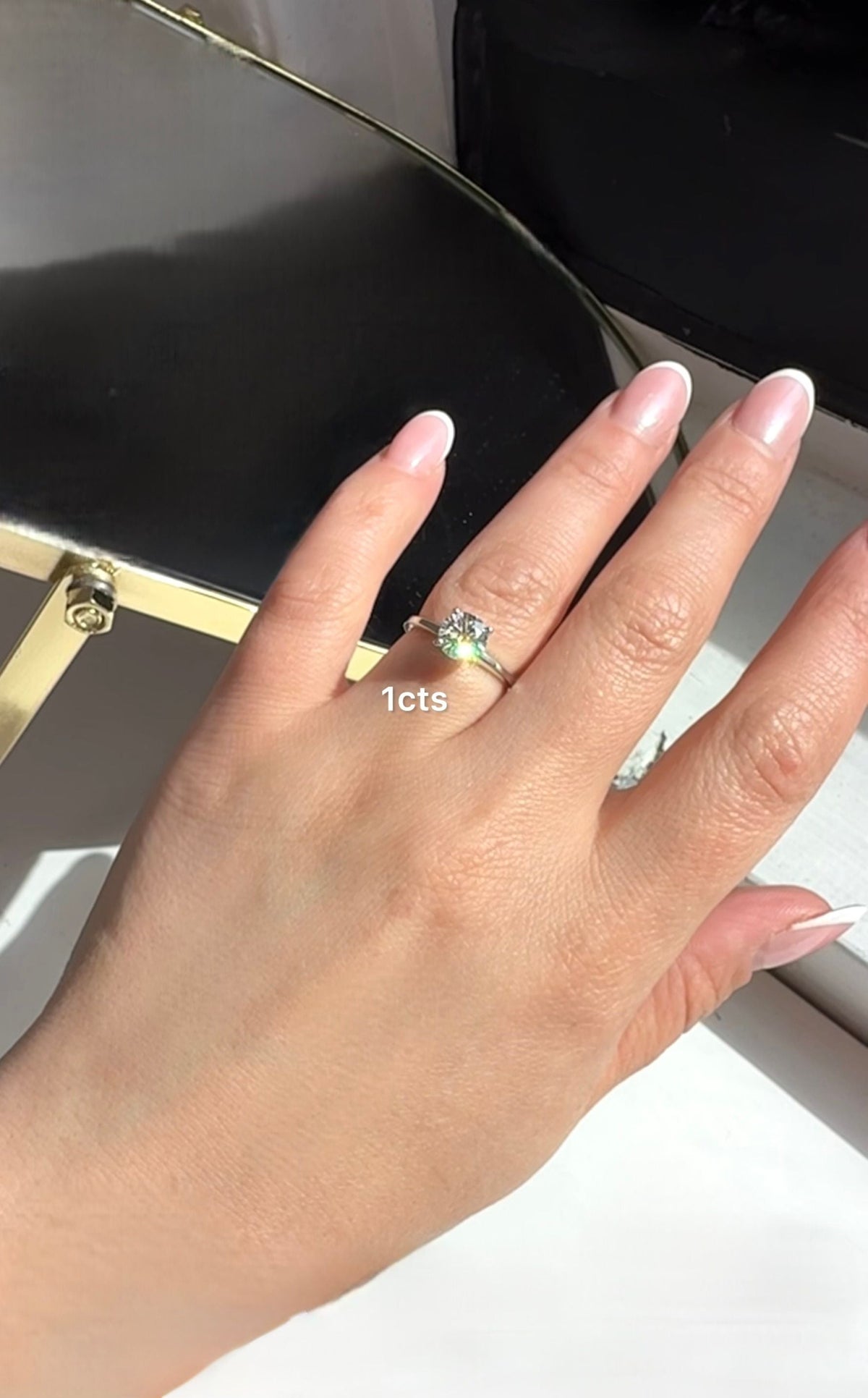 Lab-Grown Round Solitaire Engagement Ring