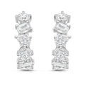 Lab Grown Multi-Shape Diamond Huggie Earrings - 0.50"