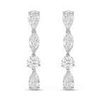 Lab Grown Multi Shaped Diamond Earrings