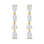 Lab Grown Multi Shaped Diamond Earrings