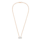 Lab Grown EAST WEST Marquise Cut Diamond Pendant