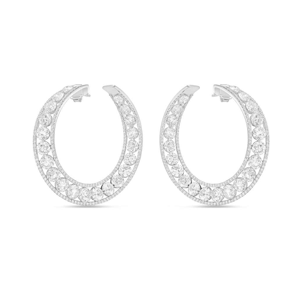 25.77cts Diamond Halo Hoops