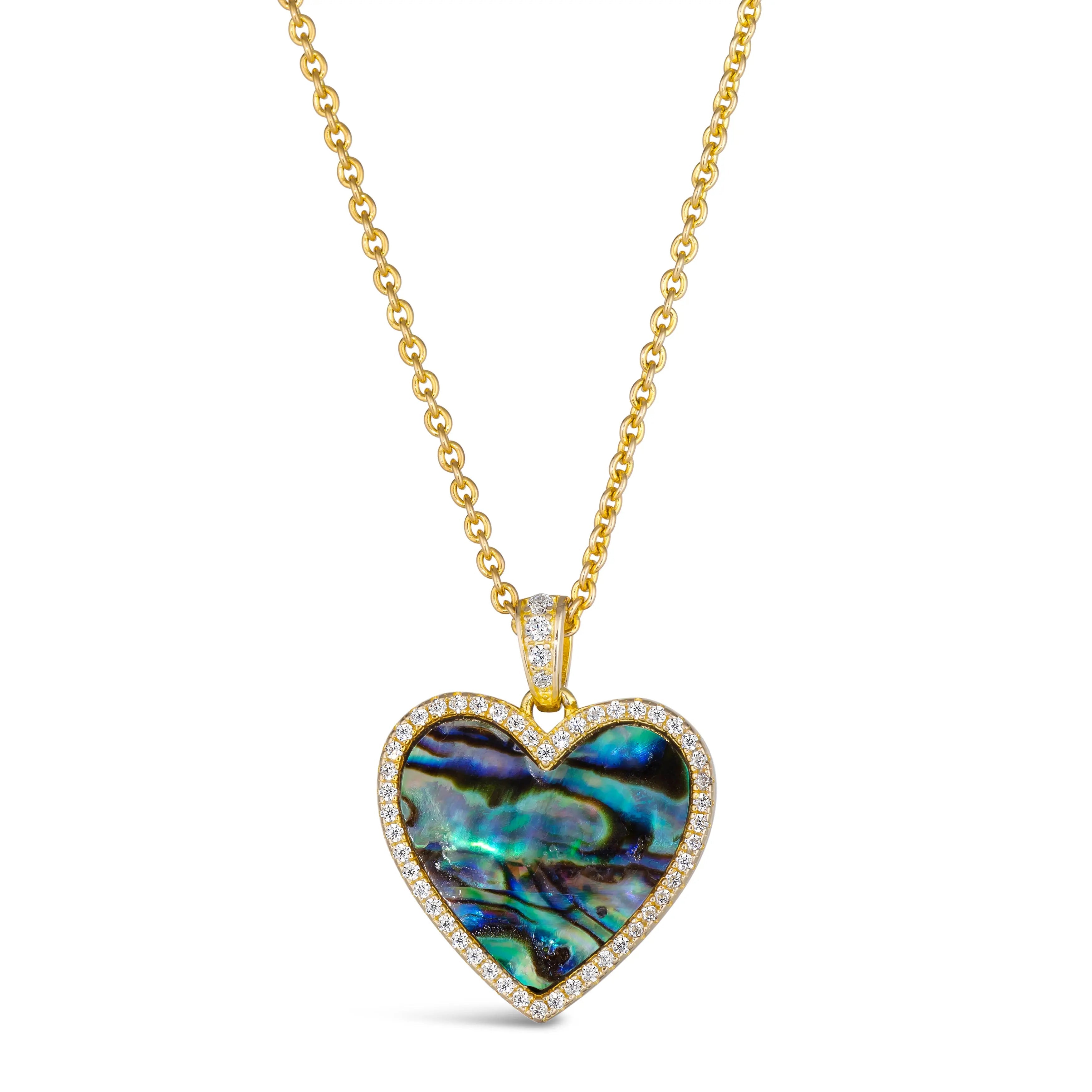 Abalone Heart Necklace