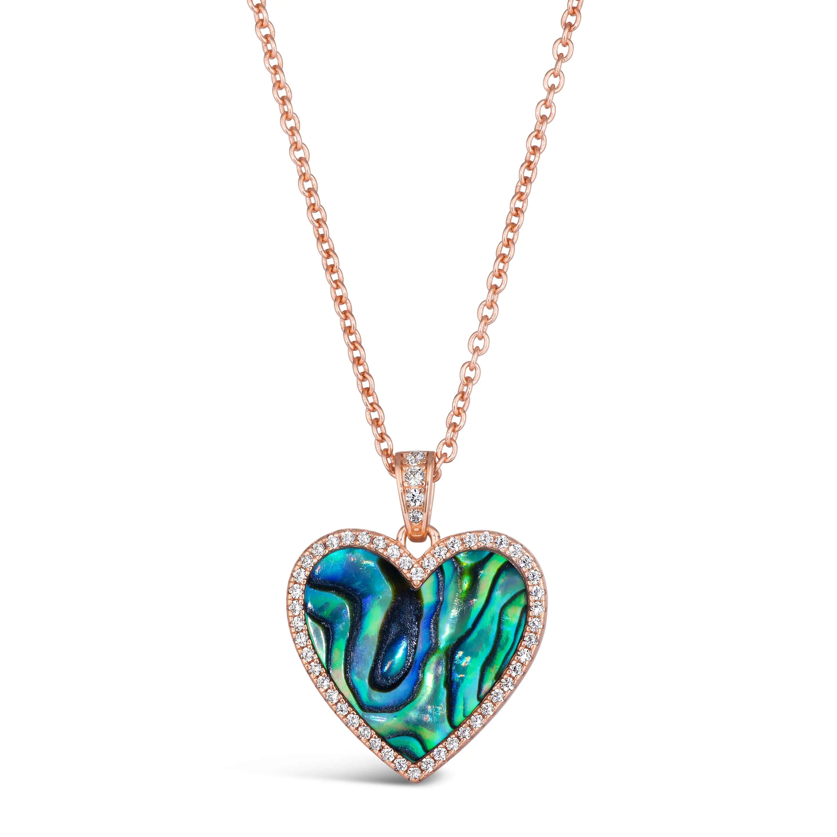 Abalone Heart Necklace