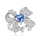 Alecia Bow Ring in Tanzanite