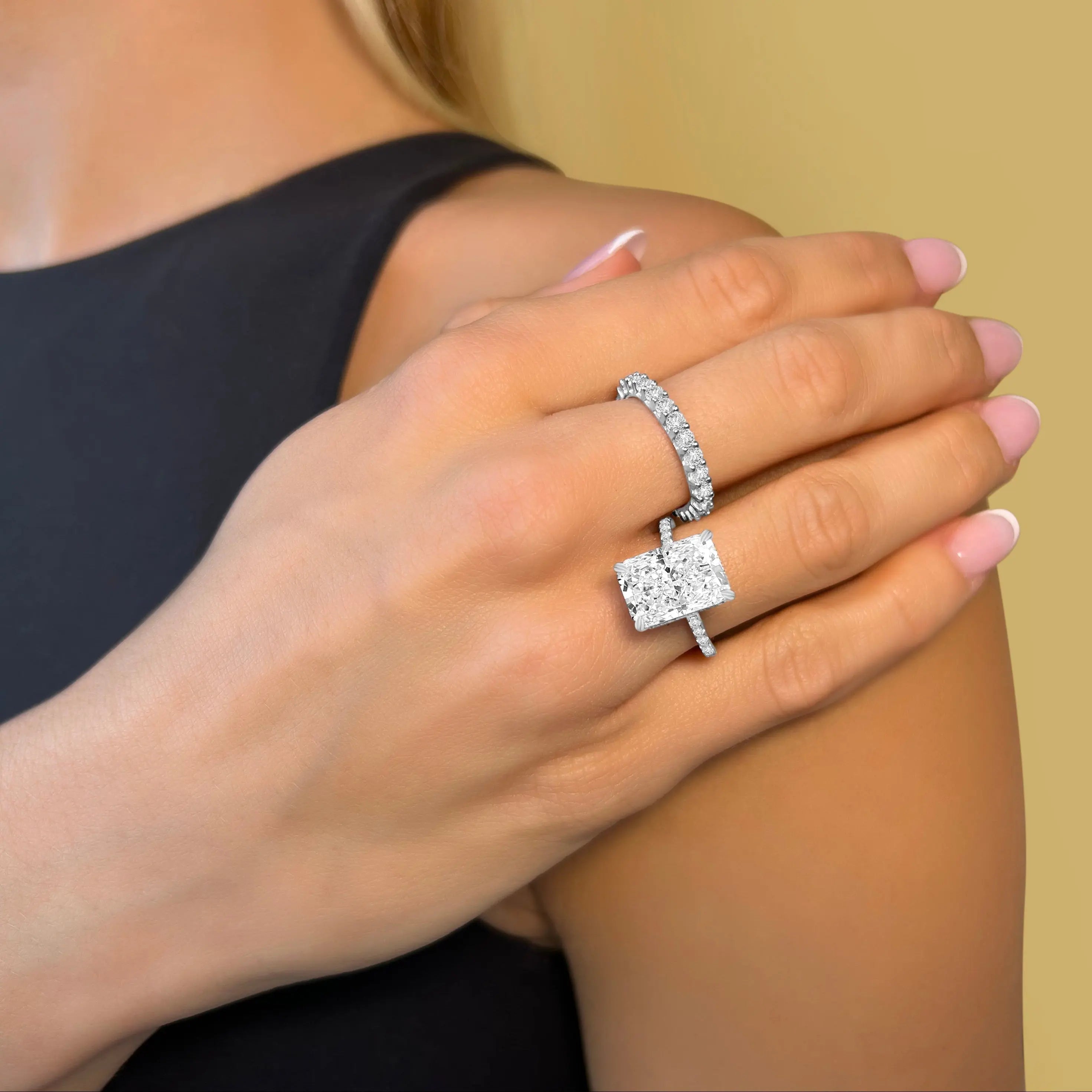 Angelina 6 Carat Radiant Cut Ring