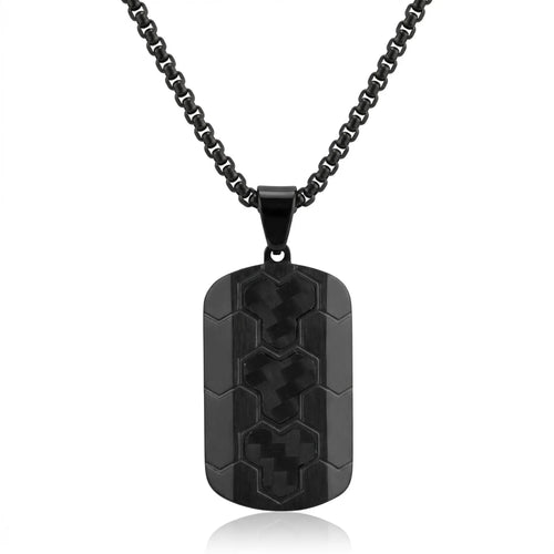 Apex Carbon Tag Necklace