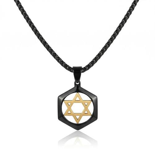 Modern Star David Necklace