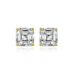 Asscher Cut Studs XL