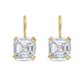 Lab-Grown Asscher Cut Diamond Drop Earrings