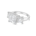 Lab-Grown Three Asscher Diamond Ring
