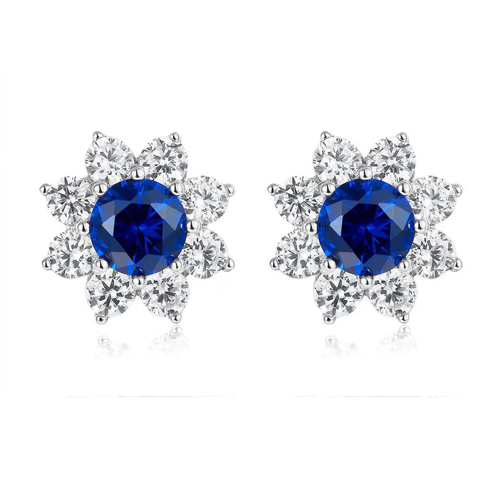 Astoria Earrings in Blue Sapphire