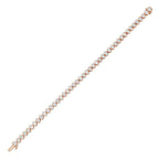 Lab-Grown Oval Bezel Tennis Bracelet