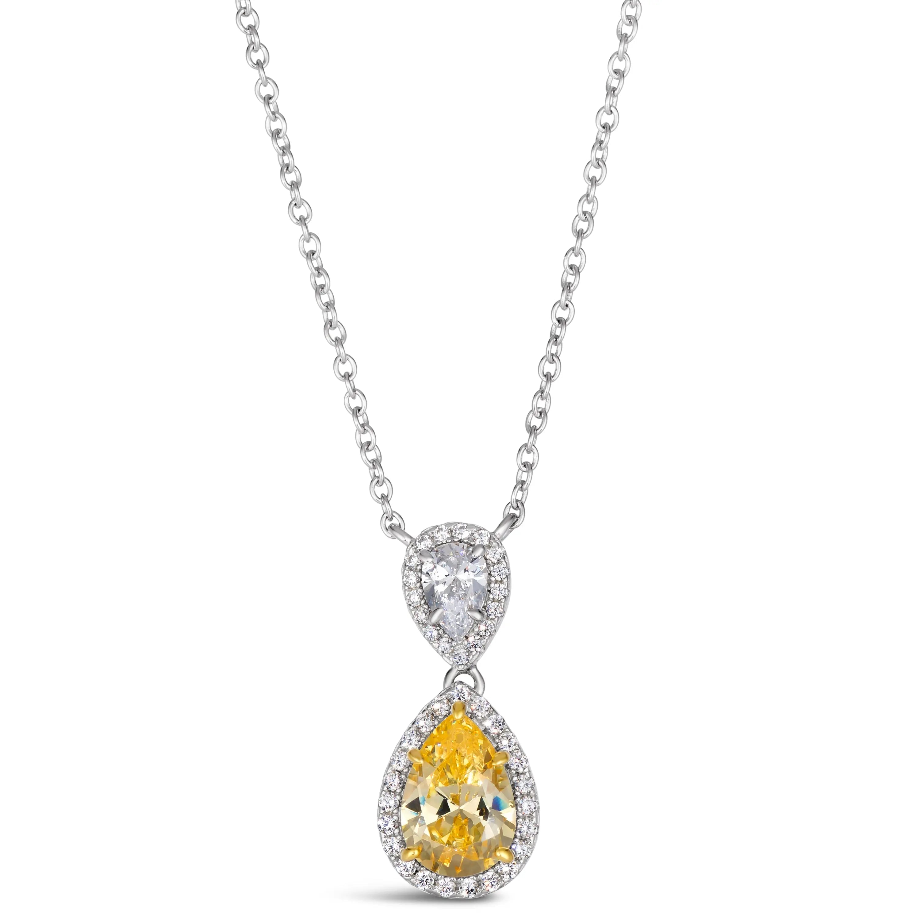 Aubrey Jen Pear Shaped Necklace