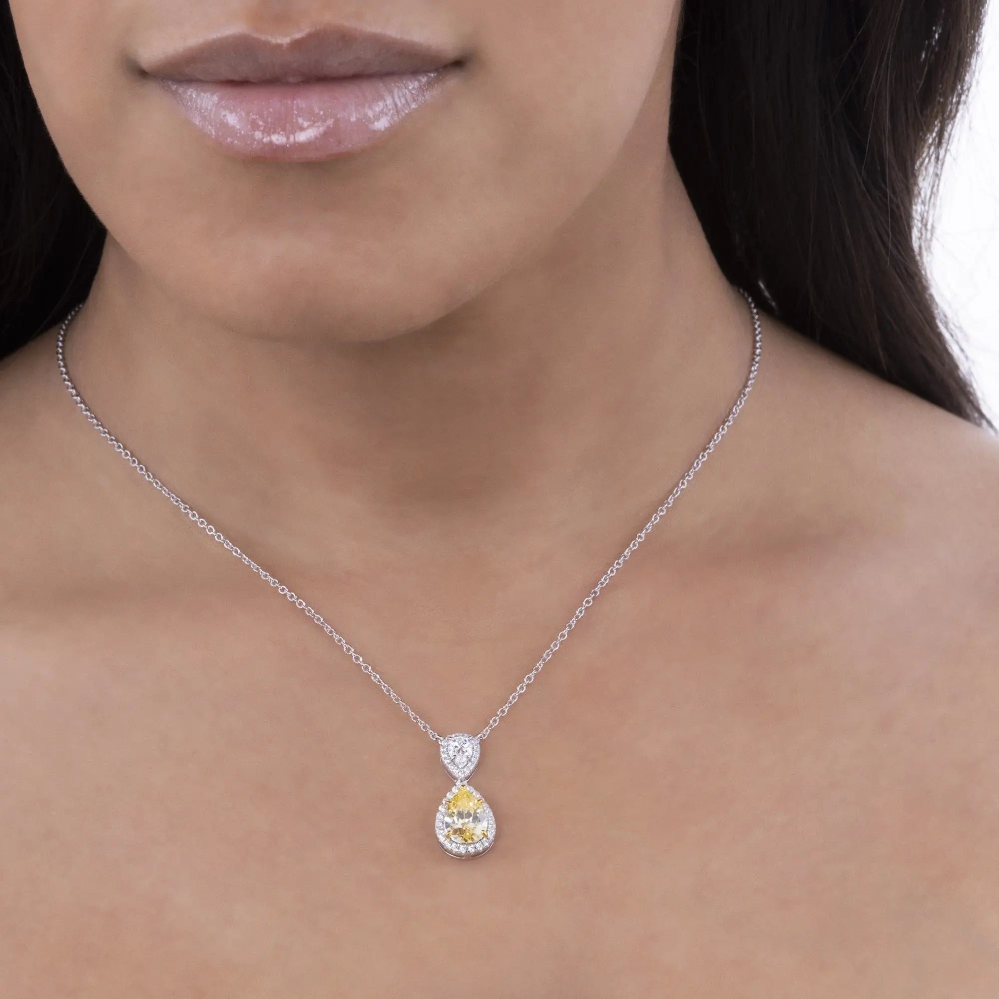 Aubrey Jen Pear Shaped Necklace