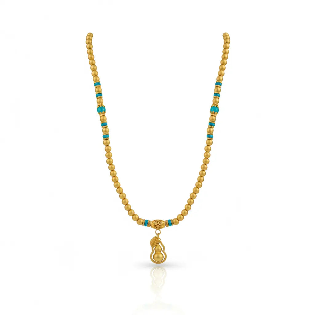 Double Gourd Turquoise Necklace