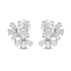 Lab Grown Multi-Cut Diamond Cluster Earrings
