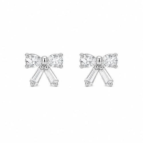 Baguette Bow Studs by AZ Essentials