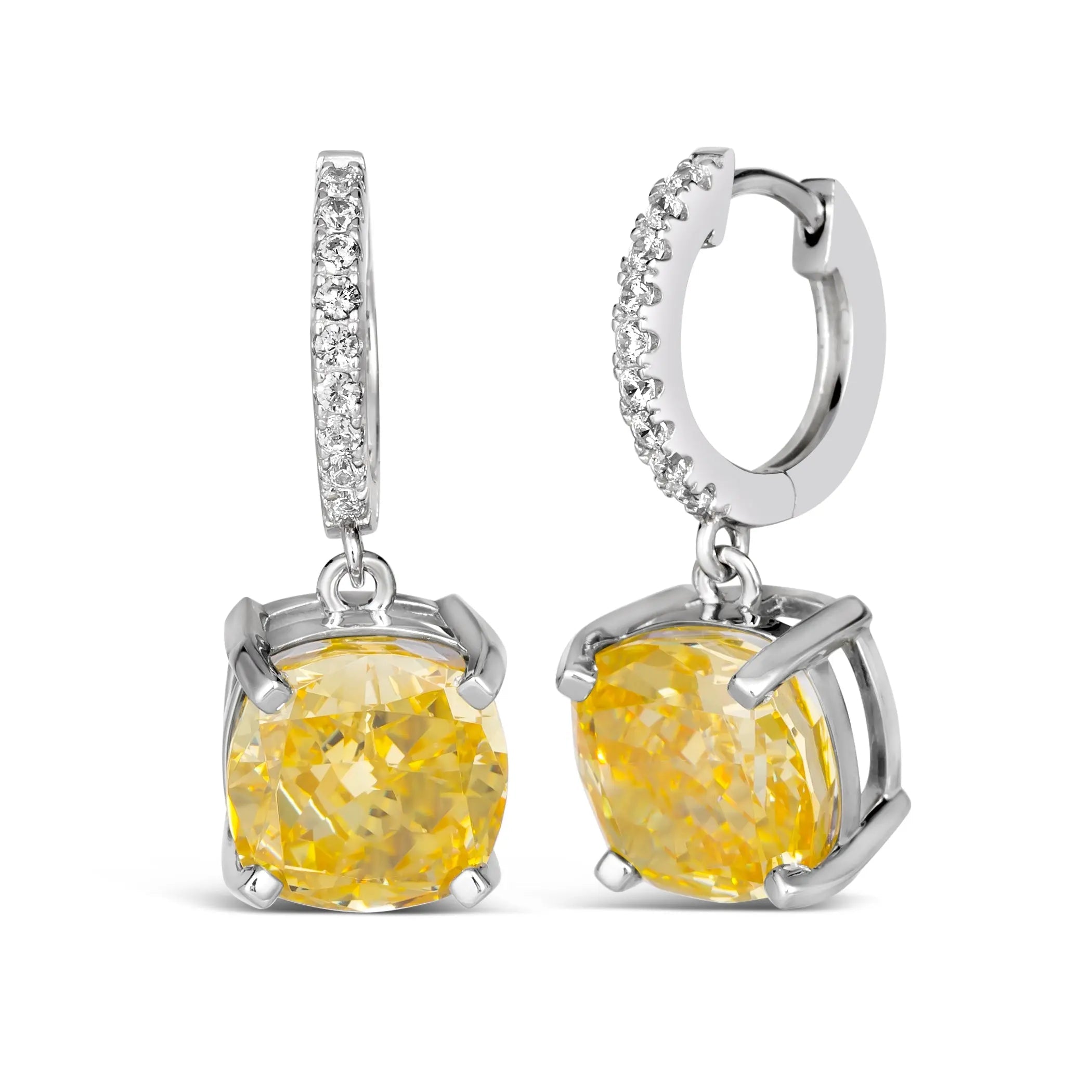 Bauble Drop Earrings in Canary Yellow